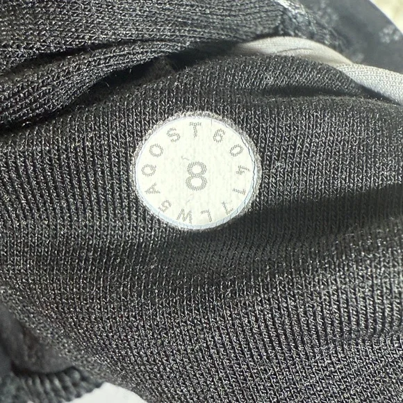Lululemon Wunder Under Hi-Rise Nulux Leggings Overlace Black Grey Size 8 - Picture 8 of 13